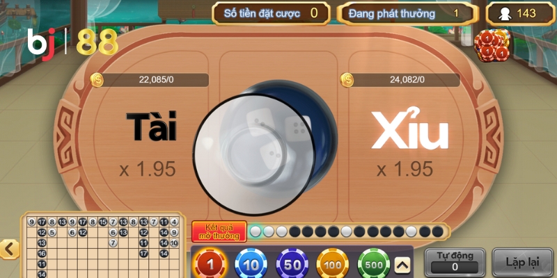 Quy trình chơi Tài Xỉu online BJ88